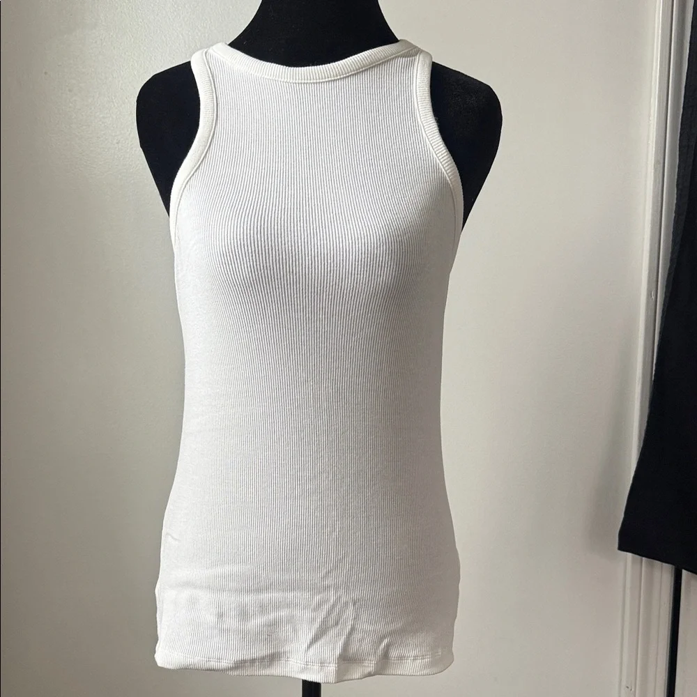 Modern Citizen Ivory Ribbed Tank Top - Picture 1 of 5